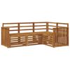 vidaXL Sofagarnituren 4 pcs Natur Massivholz Akazie