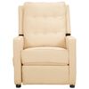 vidaXL Massagesessel Elektrisch Creme Stoff