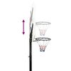 vidaXL Basketballständer Weiß 258-363 cm Polyethylen