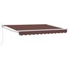 vidaXL Einziehbare Markise Braun 3,5 x 2 m