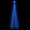 vidaXL Weihnachtsbaum Kegelform 136 LEDs Deko Blau 70x240 cm