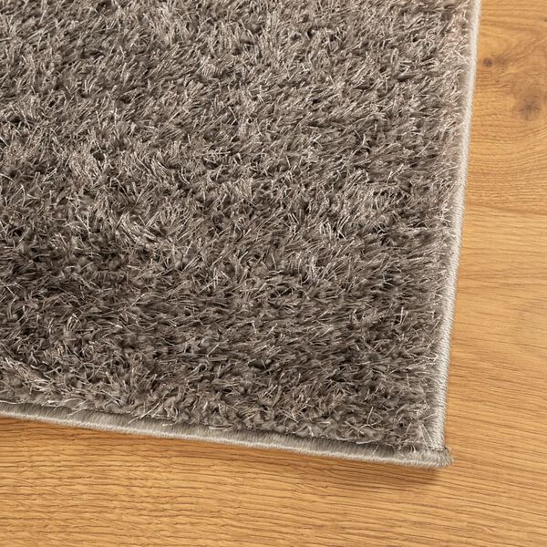 vidaXL Teppich ISTAN Hochflor Gl&auml;nzend Grau 240x340 cm