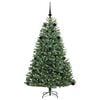 vidaXL K&uuml;nstlicher klappbarer Weihnachtsbaum mit 150 LEDs Gr&uuml;n 150 cm