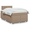 vidaXL Boxspringbett Matratze Cappuccino-Braun 120x190 cm Kunstleder