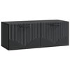 vidaXL Wandmontierter TV-Schrank Schwarz 78,5 x 31 x 30 cm