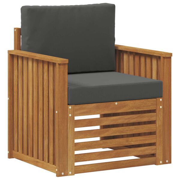 vidaXL Outdoor-Sofagarnitur mit Kissen Natur 71 x 63 x 73 cm