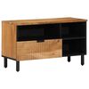 vidaXL TV-Schr&auml;nk mit Regal Braun 80 x 33 x 46 cm Massivholz Mango