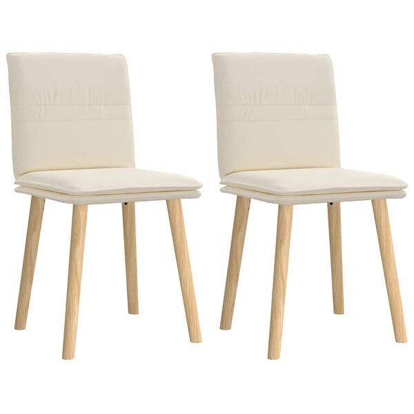 vidaXL Esszimmerstühle 2 Stk. Leinen