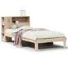vidaXL Massivholzbett mit Regal ohne Matratze 100x200 cm Kiefer