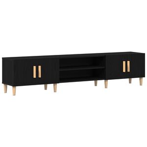 vidaXL TV-Schr&auml;nk Schwarz Eichen-Optik 180 x 31,5 x 40 cm