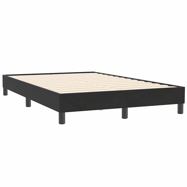 vidaXL Bettgestell ohne Matratze Schwarz 120x210 cm Samt
