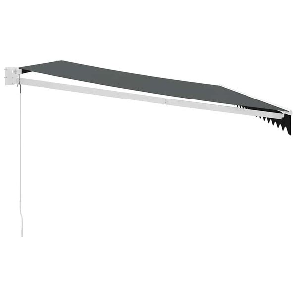vidaXL Markise Einziehbar Anthrazit 5x3 m Stoff und Aluminium