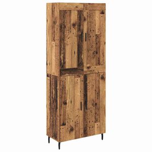 vidaXL Highboard 2 pcs Altholz Holzwerkstoff