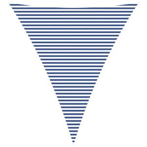 vidaXL Sonnensegel Blau und Wei&szlig; 5 x 6 x 6 m 100 % Polyester Oxford