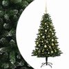 vidaXL K&uuml;nstlicher Weihnachtsbaum mit Kugel 150 cm 150 LEDs