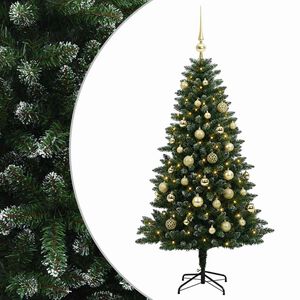 vidaXL K&uuml;nstlicher Weihnachtsbaum mit Kugel 150 cm 150 LEDs