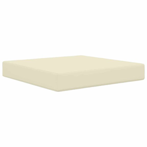 vidaXL Sofakissen f&uuml;r drau&szlig;en Creme 60 x 60 x 8 cm Polyester
