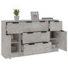 vidaXL 3-tlg. Sideboard-Set Betongrau Holzwerkstoff