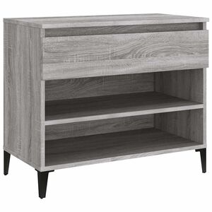 vidaXL Schuhregal Grau Sonoma 70x36x60 cm Holzwerkstoff