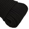 vidaXL Arbeitsseil Schwarz 4 mm 500 m Polyester