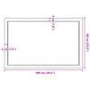 vidaXL Tischplatte 100x60x(2-4) cm Massivholz Unbehandelt Baumkante