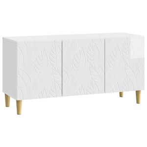 vidaXL TV-Schr&auml;nk 99 x 34,5 x 50 cm Hochglanz Wei&szlig; Holzwerkstoff