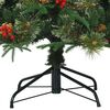 vidaXL K&uuml;nstlicher klappbarer Weihnachtsbaum Gr&uuml;n 180 cm PE und PVC