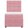 vidaXL Boxspringbett mit Matratze Rosa 80x200 cm Samt