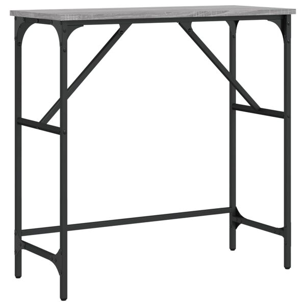 vidaXL Konsolentisch Grau Sonoma 75x32x75 cm Holzwerkstoff