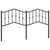 vidaXL Ersatz-Kopfteil Metall Schwarz 180 cm
