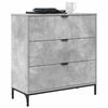 vidaXL Sideboard Beton Grau 79,5 x 33 x 82 cm Holzwerkstoff