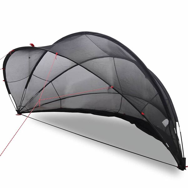 vidaXL Pool-Dome Schwarz 405 x 405 x 192 cm