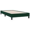 vidaXL Boxspringbett mit Matratze Dunkelgr&uuml;n 80x210 cm Samt