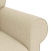 vidaXL Sofa Creme Gesamtabmessungen: 245 x 82 x 80 cm (B x T x H) Samt
