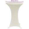 vidaXL Stehtischhussen 4 Stk. Ø 80 cm Creme Stretch