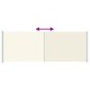 vidaXL Seitenmarkise Ausziehbar 220x600 cm Creme