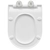 vidaXL Toilettensitz Verstellbar Wei&szlig; 48,5 x 36 x 5 cm Polypropylen
