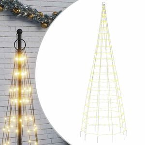 vidaXL LED-Weihnachtsbaum 550 LEDs Warmwei&szlig; 300 cm