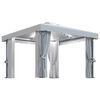 vidaXL Pavillon mit Vorh&auml;ngen & LED-Lichterkette 3x3 m Cremewei&szlig;