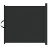 vidaXL Haustier-Barriere Ausziehbar Schwarz 117,5x125 cm