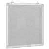 vidaXL Magnetisches Whiteboard 60x60x1,7 cm Aluminium