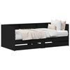 vidaXL Tagesbett Schwarz Eichen-Optik 90 x 200 cm Holzwerkstoff