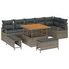 vidaXL Garten-Sofa-Set 9 stk. 8-Sitzanzahl Grau
