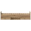 vidaXL Bettgestell ohne Matratze Artisan-Eiche 90x200cm Holzwerkstoff