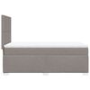 vidaXL Boxspringbett mit Matratze Taupe 90x200 cm Stoff