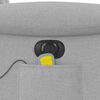 vidaXL Massagesessel mit Aufstehhilfe Elektrisch Wolkengrau Stoff