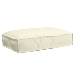 vidaXL Kissen Oxford-Stoff Creme 60 x 40 x 8 cm