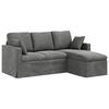 vidaXL Sofa Dunkelgrau 198 x 134 x 80 cm Samt