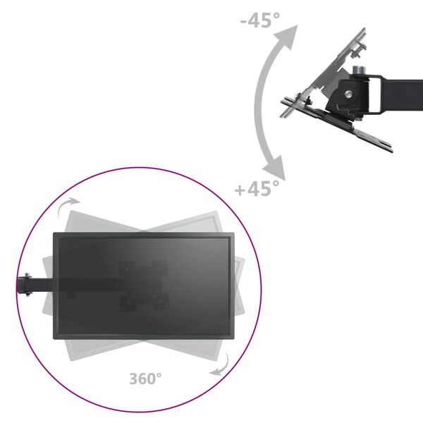 vidaXL Tischhalterung f&uuml;r 3 Monitore 13"-23"