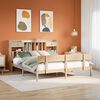 vidaXL Massivholzbett mit Regal ohne Matratze 180x200 cm Kiefernholz